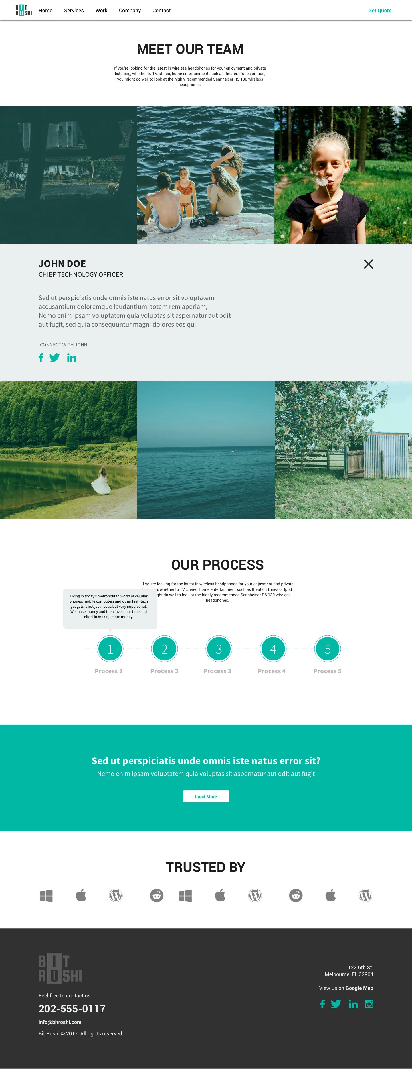 Web design for Bit Roshi, Sydney