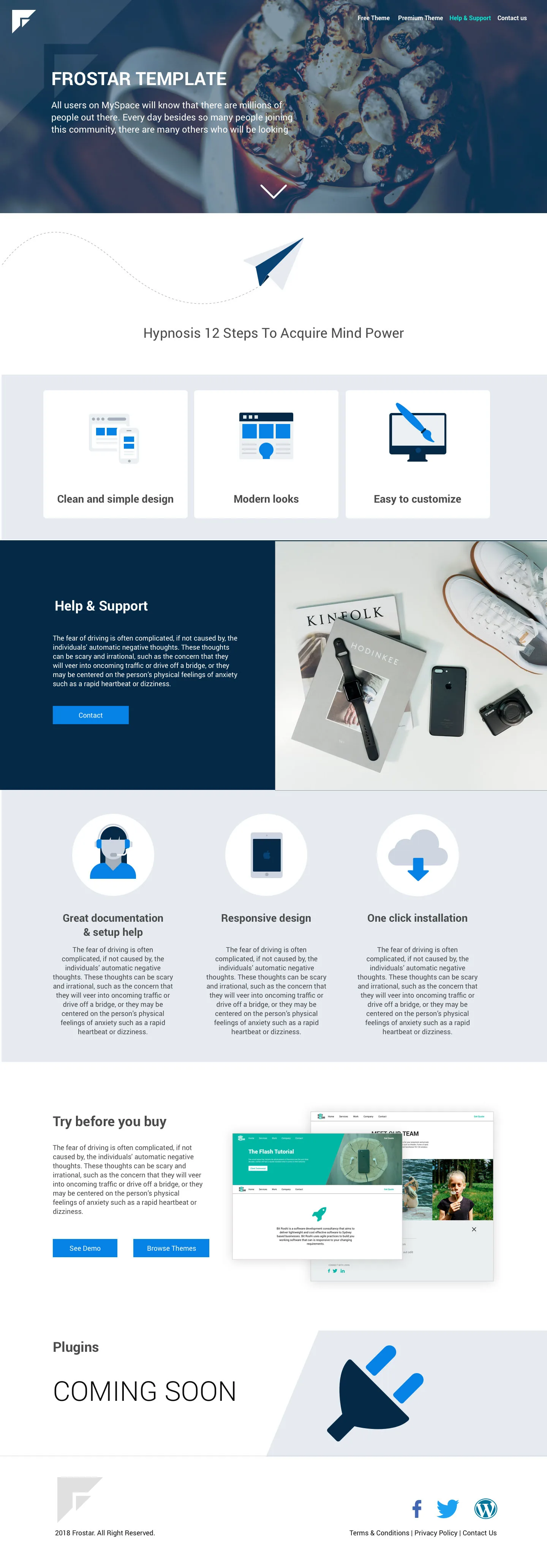 Frostar Themes website