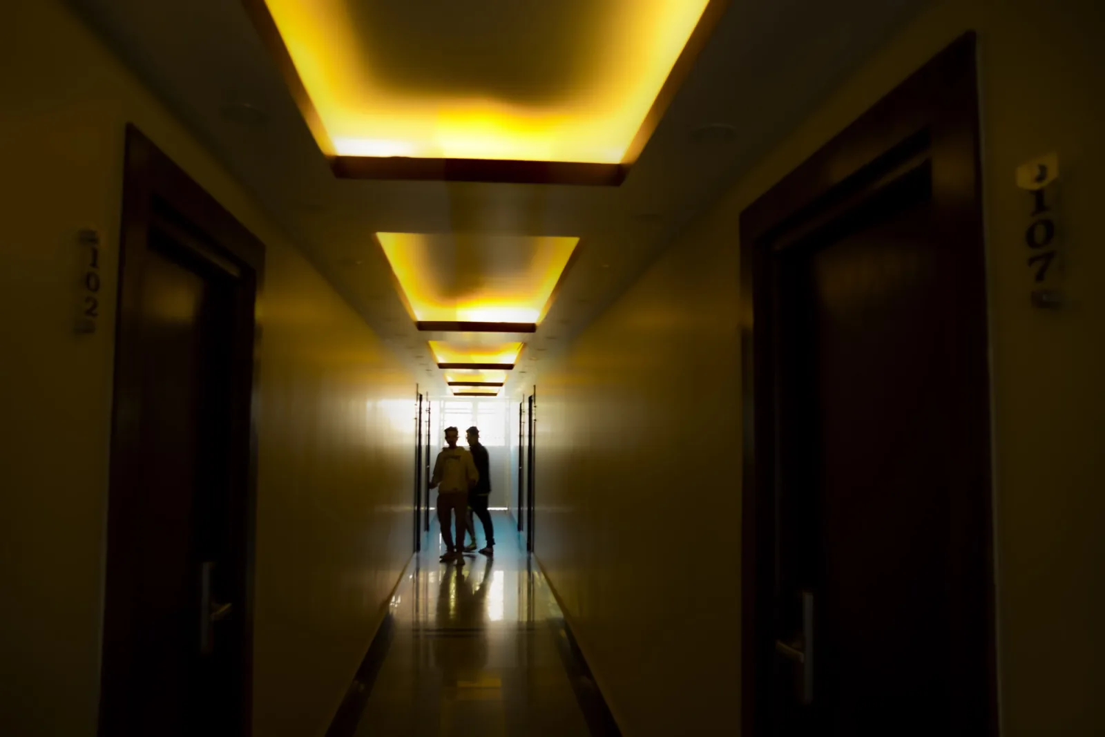 Hotel corridor photograph